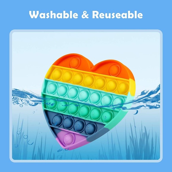 Rainbow Unicorn Dinosaur Pop Stress Relief Fidget Toys for Anxiety Stress Relief - Picture 5 of 7